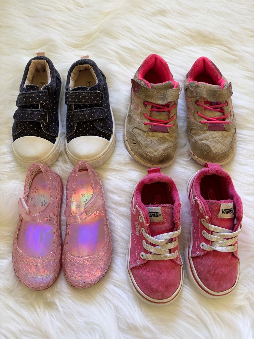 Bundle of Toddler Girls Size 7 Shoes